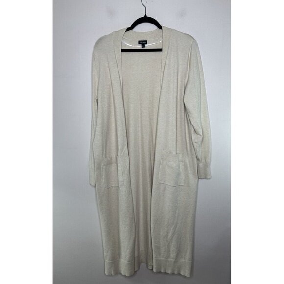 Torrid Women’s Open Front Knit Light Weight Cardigan Duster Beige Size 2 - Picture 1 of 15